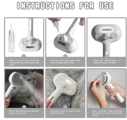 Pet Hair Spray Brush - Illumiwave